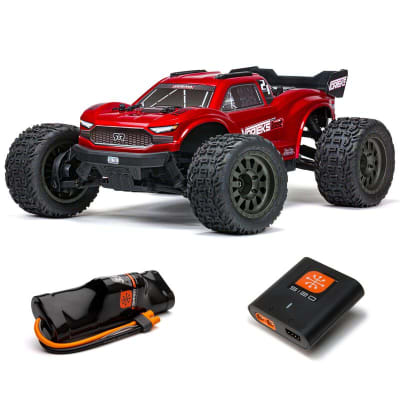 1/10 VORTEKS 4X2 BOOST MEGA 550 Brushed Stadium Truck RTR with Battery & Charger, Red