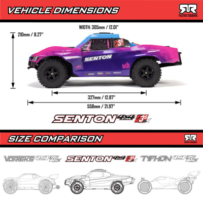 1/10 SENTON 223S DSC 4X4 RTR Brushless Short Course Truck, Red