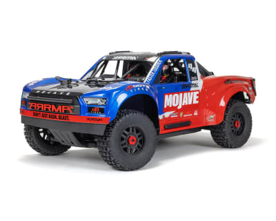 Arrma MOJAVE 4S BLX Brushless 1/8 4WD RTR Electric Desert Truck (Blue/Red) w/Spektrum SLT3 2.4GHz Ra