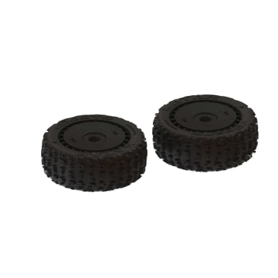 Arrma Pre-Mounted dBoots Katar B 6S Tire/Wheel Set (Black) (2)