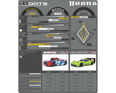 Arrma DBoots Hoons 35/085 2.4 Belted 5-Spoke Pre-Mounted Tires (2) (Silver) w/14mm Hex