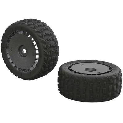 1/8 KATAR T 6S Front/Rear 3.8 Pre-Mounted Tires: Talion (2)