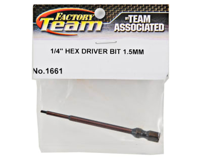 FT 1/4 in Hex Driver Bit. 1.5 mm standard
