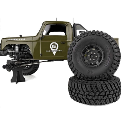 Element RC Enduro Ecto Trail Truck 4x4 RTR 1/10 Rock Crawler (verde) con radio de 2,4 GHz