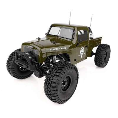 Element RC Enduro Ecto Trail Truck 4x4 RTR 1/10 Rock Crawler (verde) con radio de 2,4 GHz