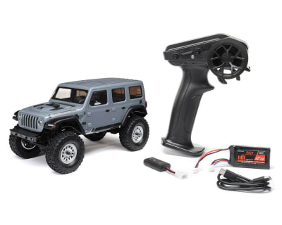 Axial SCX24 Jeep Wrangler JLU 4WD RTR Scale Mini Rock Crawler (Grey) w/2.4GHz Radio, Battery & Charger