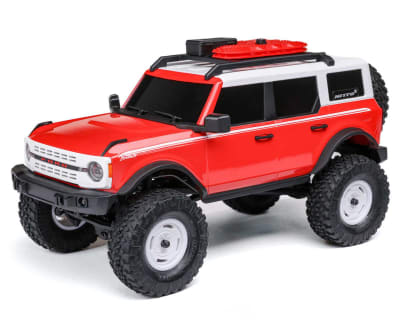 Axial SCX24 Ford Bronco Hard Body 1/24 4WD RTR Scale Mini Crawler (Heritage Red) w/2.4GHz Radio, Bat