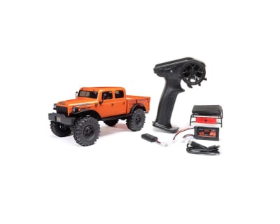 Axial SCX24 40's 4 Door Dodge Power Wagon 1/24 4WD RTR Scale Mini Crawler (Orange) w/2.4GHz Radio