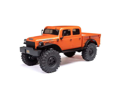 Axial SCX24 40's 4 Door Dodge Power Wagon 1/24 4WD RTR Scale Mini Crawler (Orange) w/2.4GHz Radio
