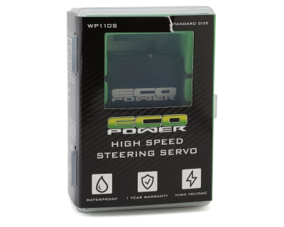 EcoPower WP110S Waterproof High Speed Metal Gear Servo for 1/10 2wd Traxxas™, ARRMA™, Losi™ & other