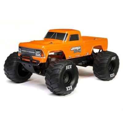 ECX 1/10 Amp Crush 2WD Monster Truck Brushed RTR, Orange