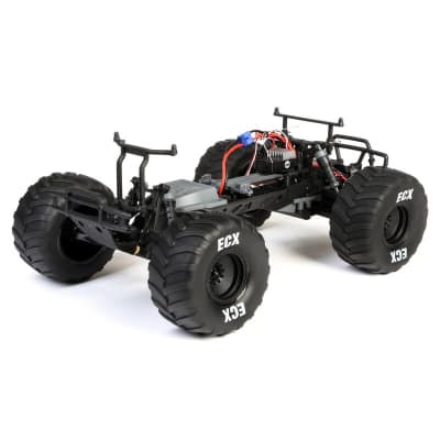 ECX 1/10 Amp Crush 2WD Monster Truck Brushed RTR, Orange
