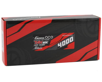 Gens Ace 2S G-Tech Smart LiPo Battery 60C (7.4V/4000mAh) w/T-Style Connector (Tamiya)