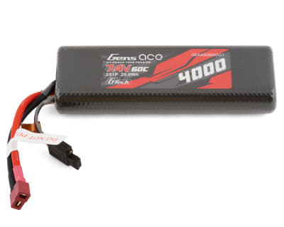 Gens Ace 2S G-Tech Smart LiPo Battery 60C (7.4V/4000mAh) w/T-Style Connector (Tamiya)