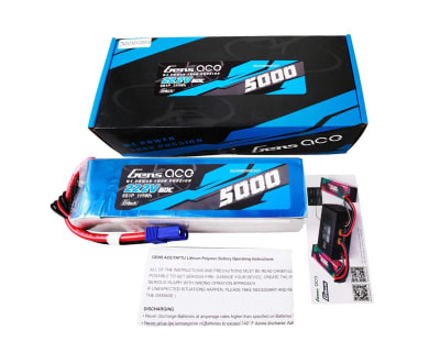 Gens Ace G-Tech Smart 6S LiPo Battery 60C (22.2V/5000mAh) w/EC5 Connector