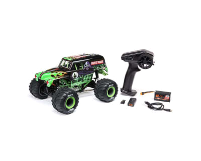 Losi 1/18 Mini LMT 4X4 Brushed RTR Monster Truck (Grave Digger) w/SLT2 2.4GHz Radio, Battery & Charg