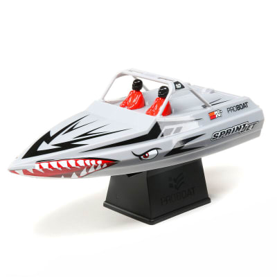 Sprintjet 9'' Self-Righting Jet Boat Brushed RTR. Silver (PRB08045T1)
