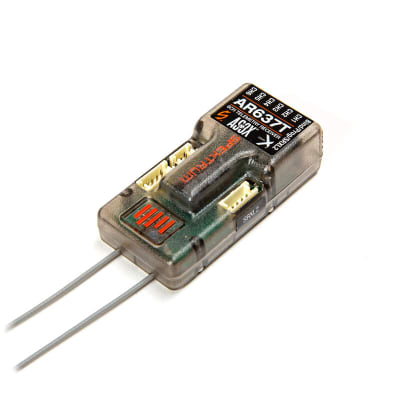 AR637T DSMX 6-Channel AS3X Telemetry Receiver (SPMAR637T)
