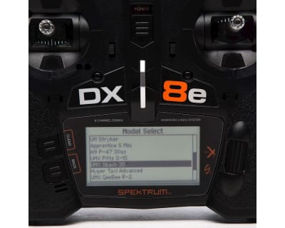 Spektrum RC DX8e 2.4GHz DSMX 8-Channel Radio System (Transmitter Only)