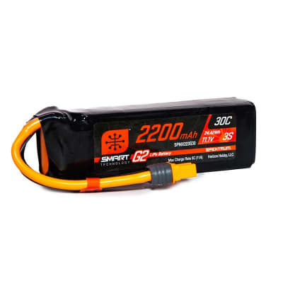 Spektrum RC 3S Smart G2 LiPo 30C Battery Pack (11.1V/2200mAh) w/IC3 Connector