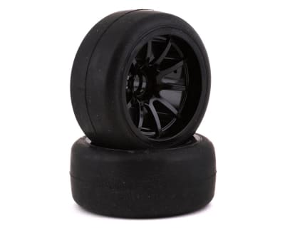 Sweep F1 Pre-Mounted Front Rubber Tires (Black) (4) (Hard)