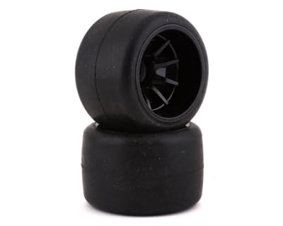 Sweep F1 EXP Pre-Mounted Rear Rubber Tires (Black) (4) (Soft)