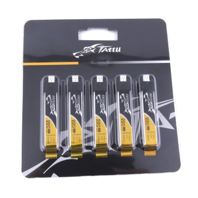 220mAh 1S 3.7V 45C LiPo (5pcs)
