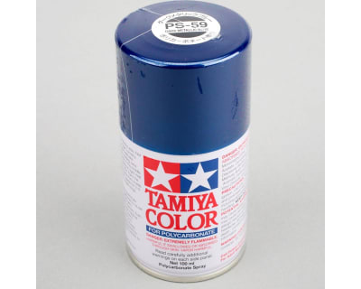 Tamiya PS-59 Dark Metallic BlueLexan Spray Paint (3oz)