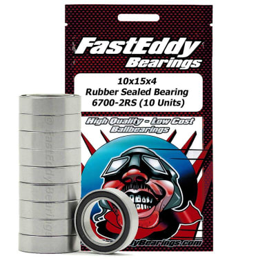 10x15x4 Rubber Sealed Bearing. 6700-2RS (10)