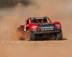 Arrma Mojave Grom MEGA 4WD 380 Brushed 1/18 Electric Desert Truck RTR (Red/Black) w/SLT2 2.4GHz Radi