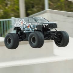 Arrma Gorgon 4X2 MEGA 550 1/10 RTR Brushed Monster Truck (Gun Metal) w/SLT2 2.4GHz Radio, Battery &