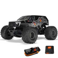Arrma Gorgon 4X2 MEGA 550 1/10 RTR Brushed Monster Truck (Gun Metal) w/SLT2 2.4GHz Radio, Battery &