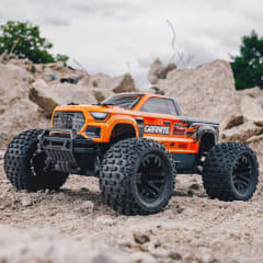 1/10 GRANITE 4X2 BOOST MEGA 550 Brushed Monster Truck RTR with Battery & Charger, Orange 1/10 GRANITE 4X2 BOOST MEGA 550 Brushed Monster Truck RTR with Battery & Charger, Orange