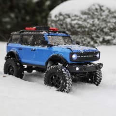 1/24 SCX24 2021 Ford Bronco 4WD Truck Brushed RTR, Blue 1/24 SCX24 2021 Ford Bronco 4WD Truck Brushed RTR, Blue
