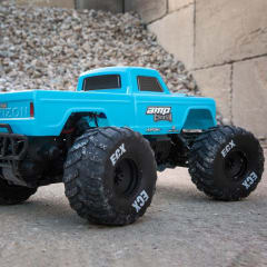 ECX 1/10 Amp Crush 2WD Monster Truck Brushed RTR, Blue ECX 1/10 Amp Crush 2WD Monster Truck Brushed RTR, Blue