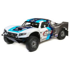 Losi 5IVE-T 2.0 V2 1/5 Bind-N-Drive 4WD Short Course Truck (Grey/Blue/White) w/32cc Gasoline Engine Losi 5IVE-T 2.0 V2 1/5 Bind-N-Drive 4WD Short Course Truck (Grey/Blue/White) w/32cc Gasoline Engine
