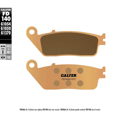 PASTILLAS GALFER FD140-G1370 $35.000