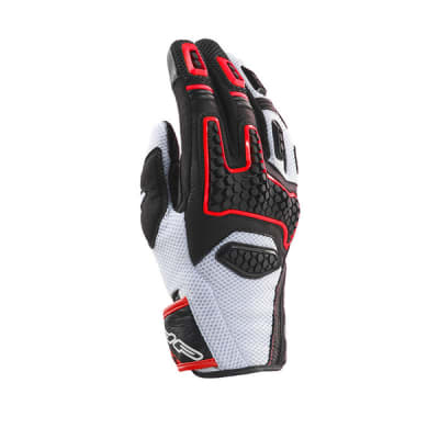 GUANTES GTS-3 BLANCO/ROJO