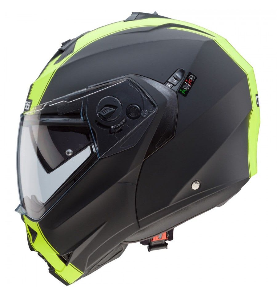 Casco Duke Il Legend Matt Black/Yellow Fluo8