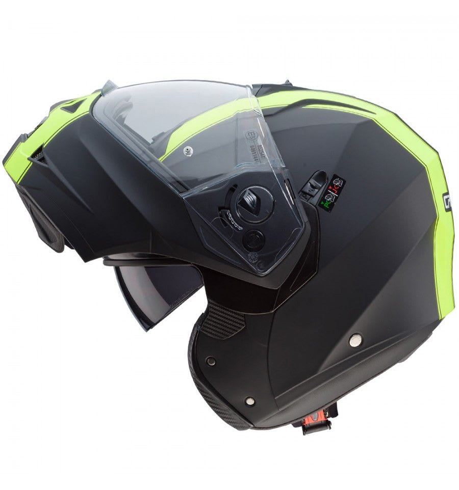 Casco Duke Il Legend Matt Black/Yellow Fluo5