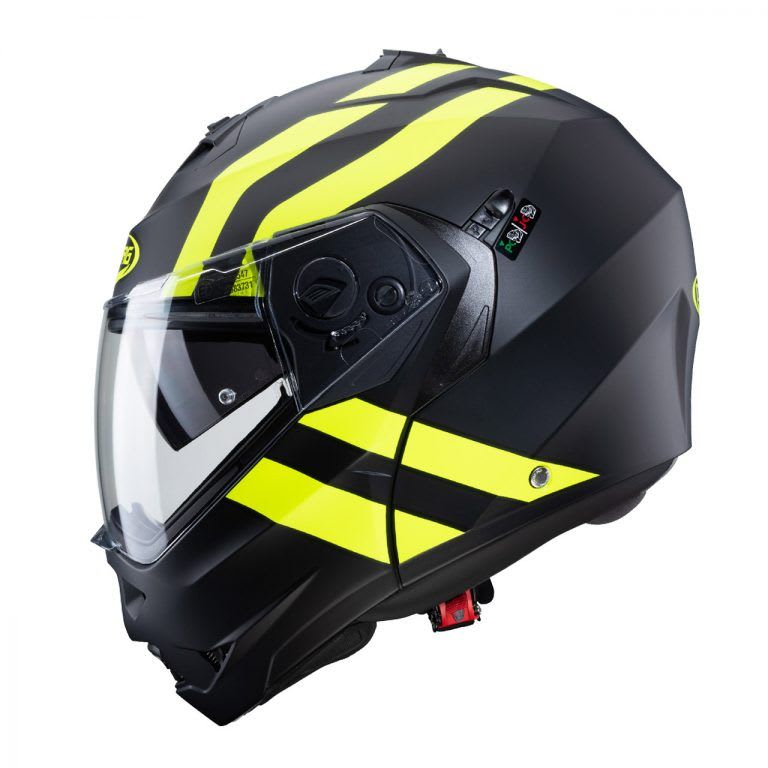 Casco Caberg Duke Il Superlegend Matt Black/Yellow Fluo2
