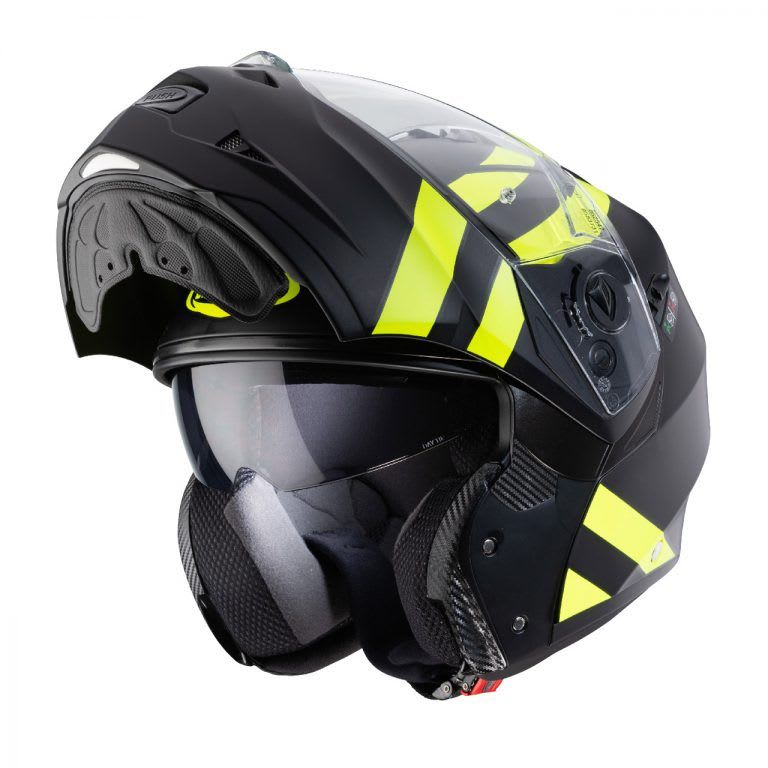 Casco Caberg Duke Il Superlegend Matt Black/Yellow Fluo3