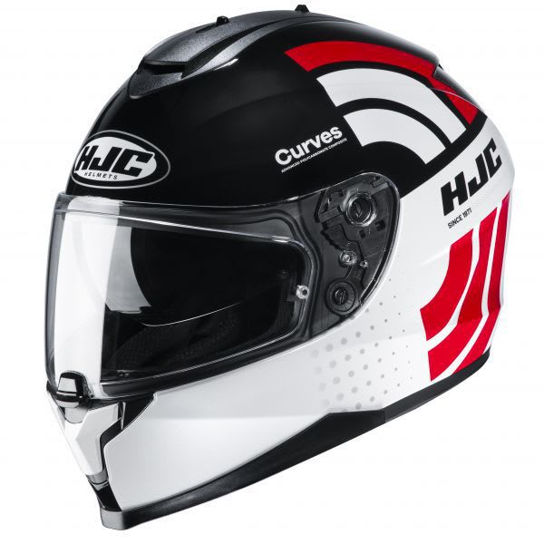 HJC C70 CURVES BLANCO/NEGRO/ROJO1