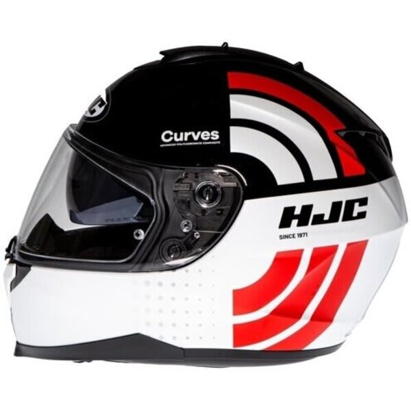 HJC C70 CURVES BLANCO/NEGRO/ROJO2