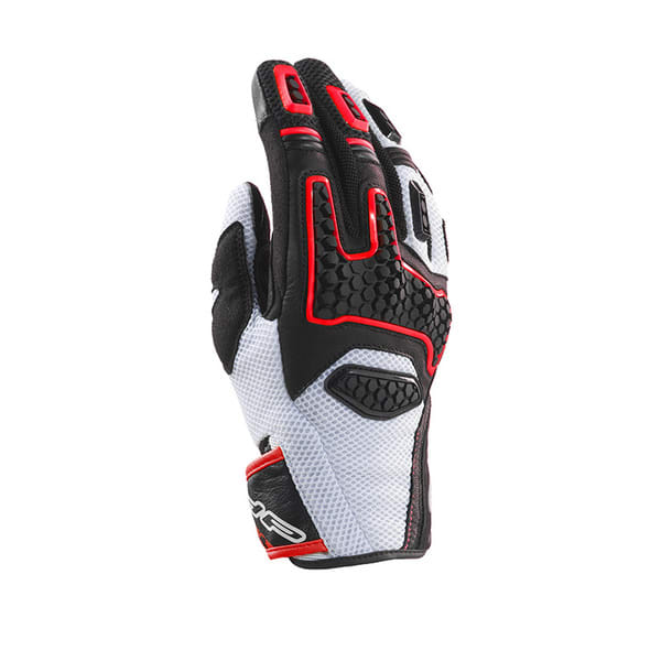 GUANTES GTS-3 BLANCO/ROJO1