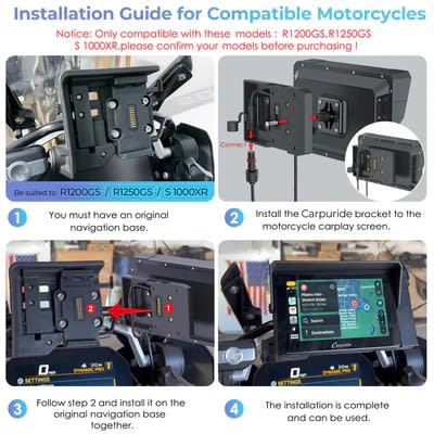 Soporte de navegación para motocicleta Carpuride4