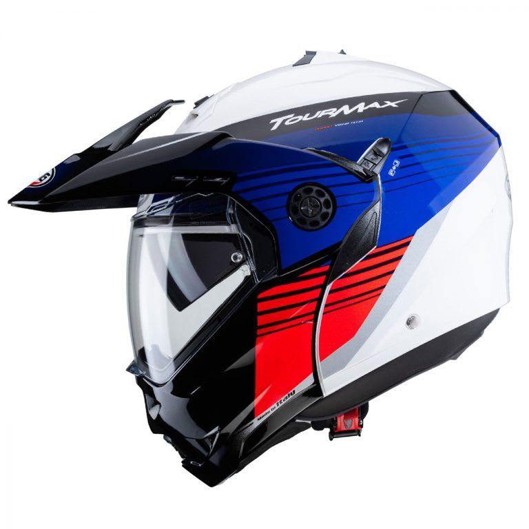 Casco Caberg Tourmax Titan White/Blue/Red2