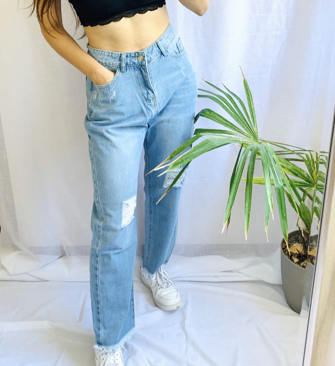 Mom Jeans Celeste