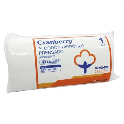 Algodon Hidrofilo Prensado Cranberry