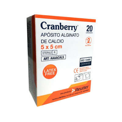 Aposito de Alginato de Calcio 10x10cm Cranberry